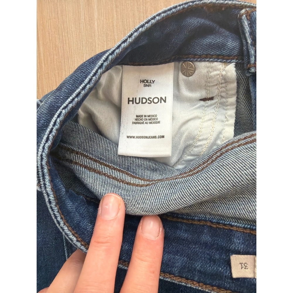 Hudson Holly High Rise Flare Jeans Dark Wash Indigo‎ Denim Size 31 Womens - Picture 5 of 8